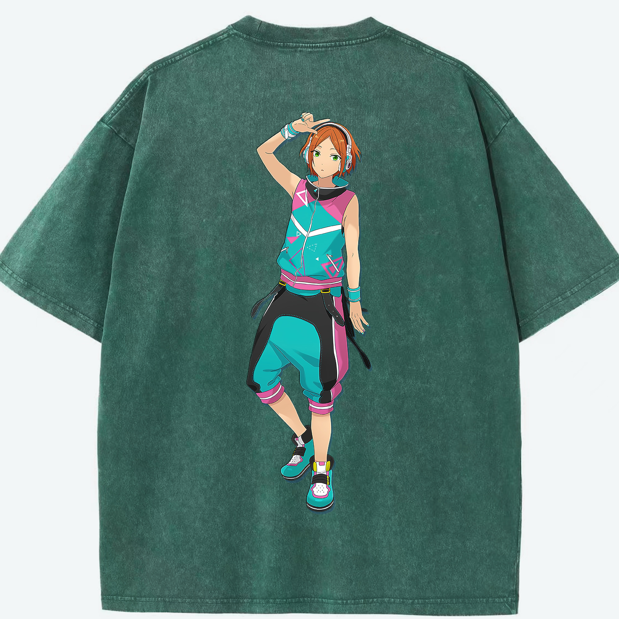 （画像用） あんさんぶるスターズ! Ensemble Stars 綿100% ヴィンテージ風 半袖Tシャツ（背面プリント）